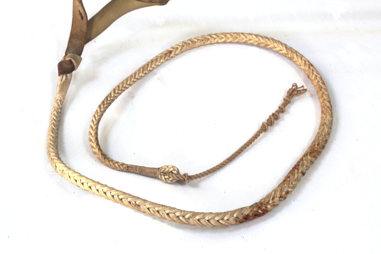 Edwardian hunting whip with axe handle