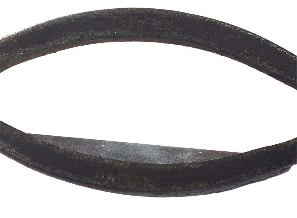 A Pair of Antique Steel Racing Stirrups by Pariani of Milan
