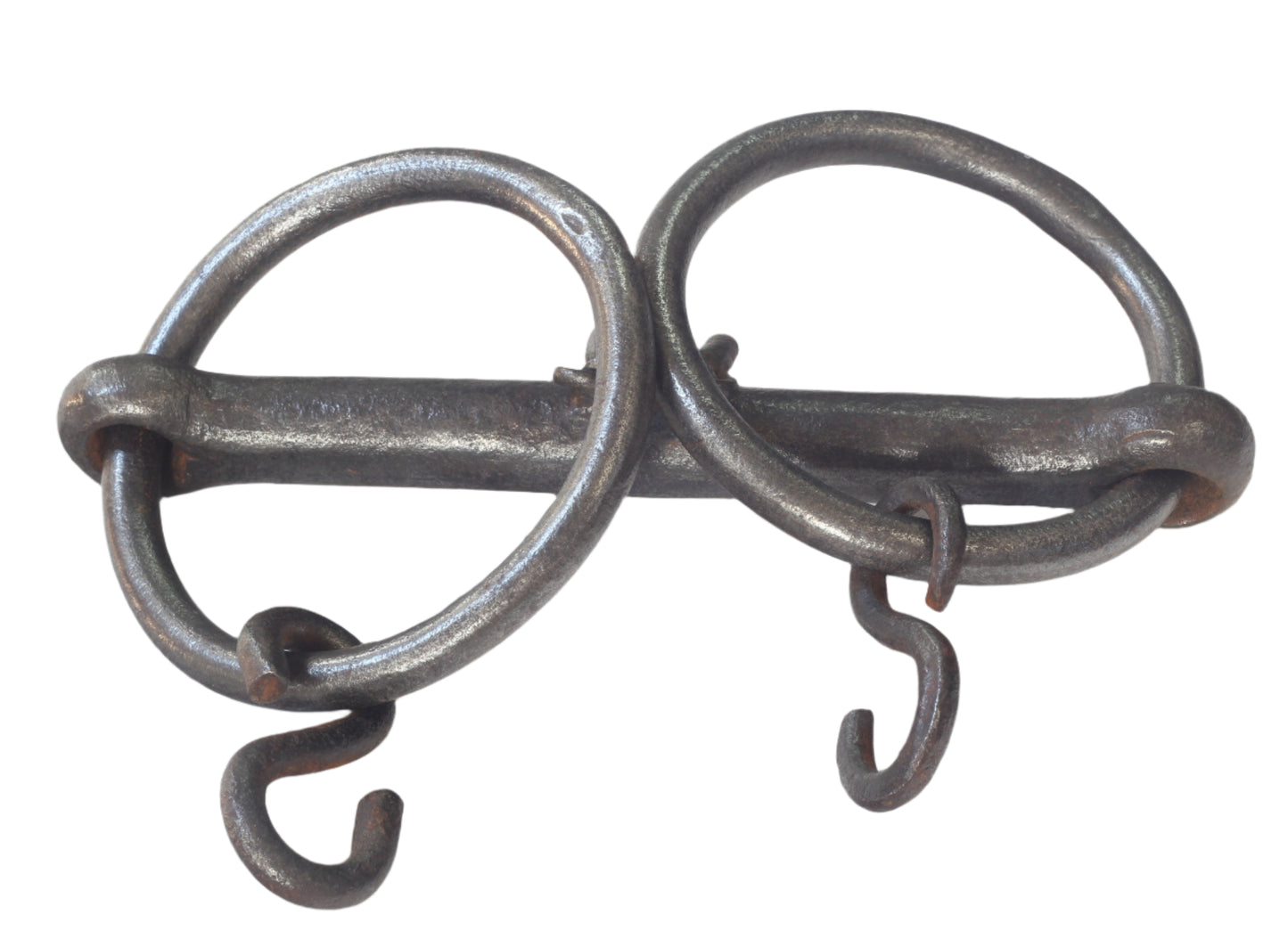 An Antique Breaking or Mouthing Straight Mouth Snaffle Bit