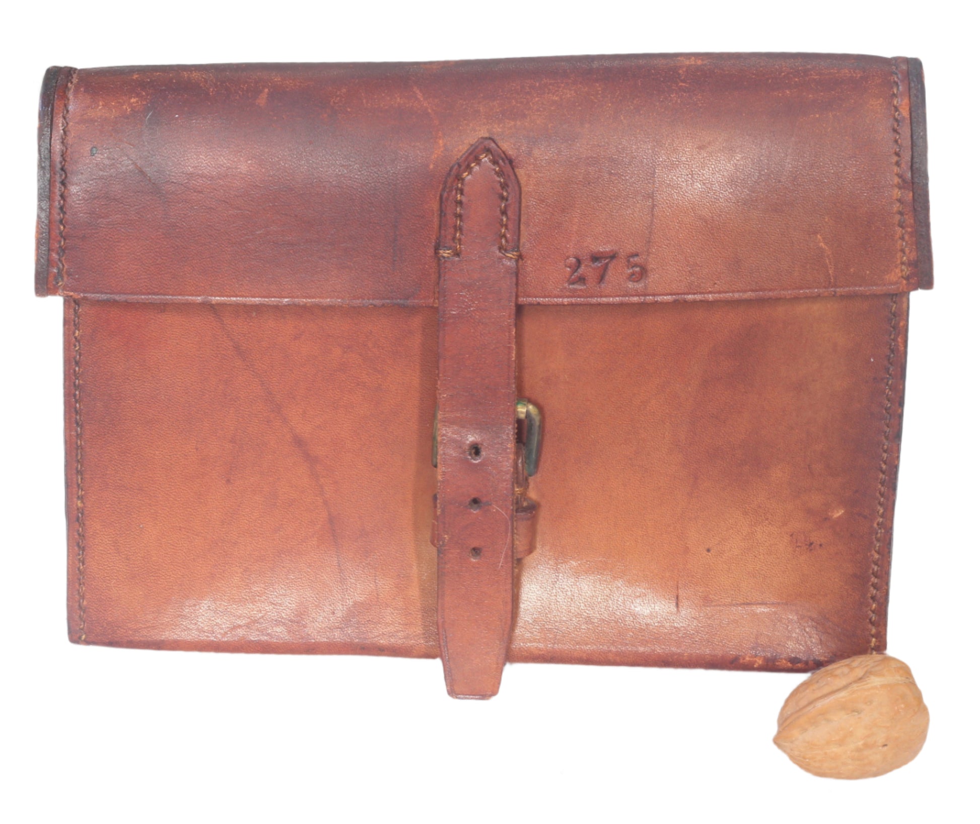 1944 WW2 Leather Saddle Pouch or Case
