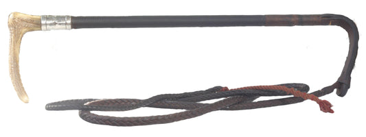 Vintage 1960 Swaine & Adeney Leather Hunting Whip or Crop