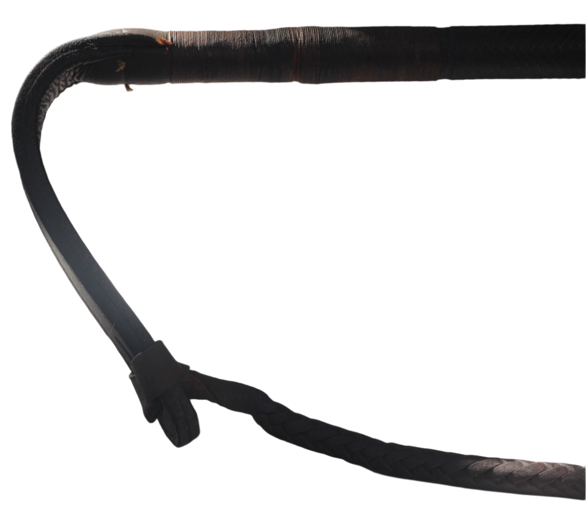 Vintage 1960 Swaine & Adeney Leather Hunting Whip or Crop