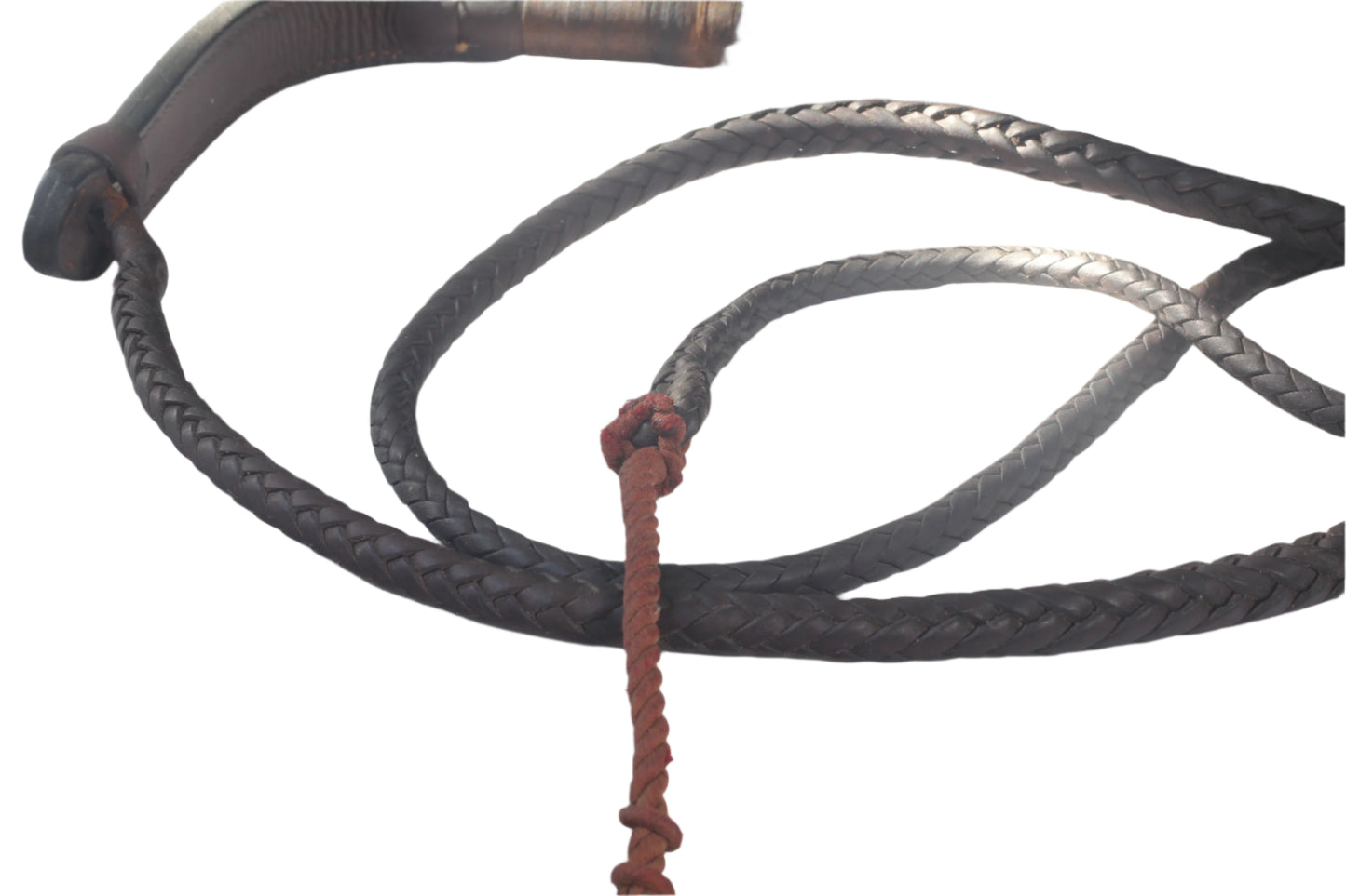 Vintage 1960 Swaine & Adeney Leather Hunting Whip or Crop