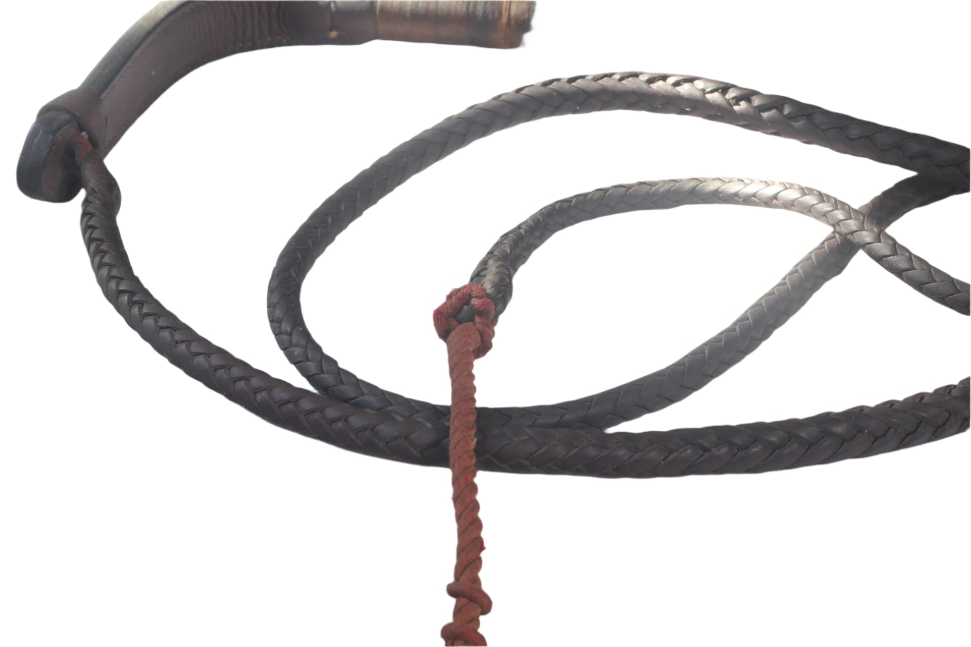 Vintage 1960 Swaine & Adeney Leather Hunting Whip or Crop