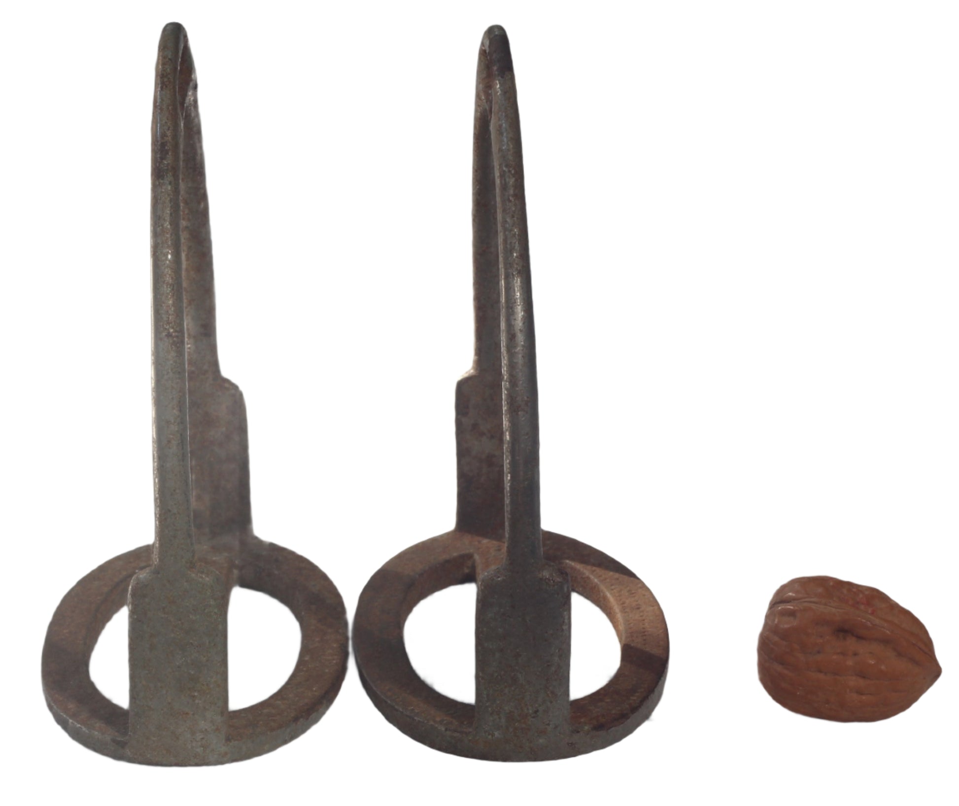 A Pair of Plated Three Bar Stirrups