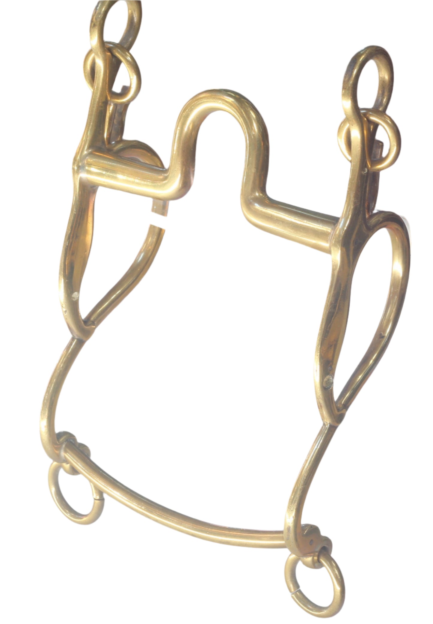 A Vintage Gold Coloured Military Pad Cheek Horse Bit