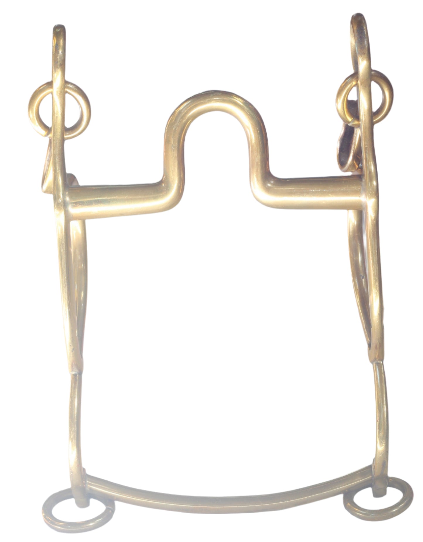 A Vintage Gold Coloured Military Pad Cheek Horse Bit