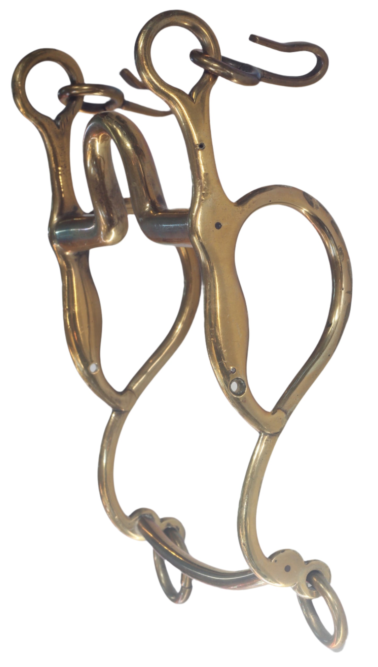 A Vintage Gold Coloured Military Pad Cheek Horse Bit