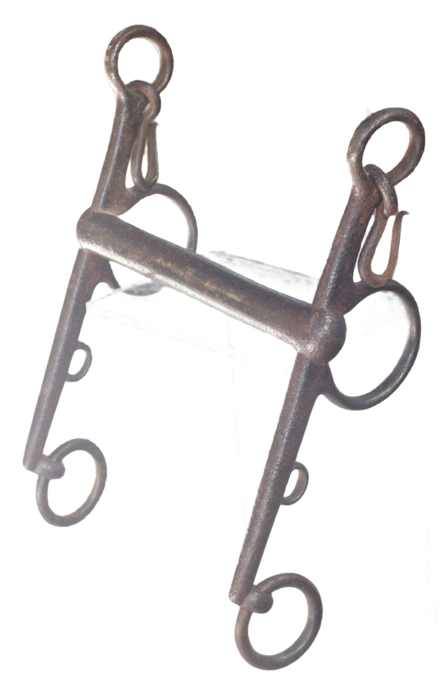 A 19th Century Steel Fixed Cheek Pelham Horse Bit