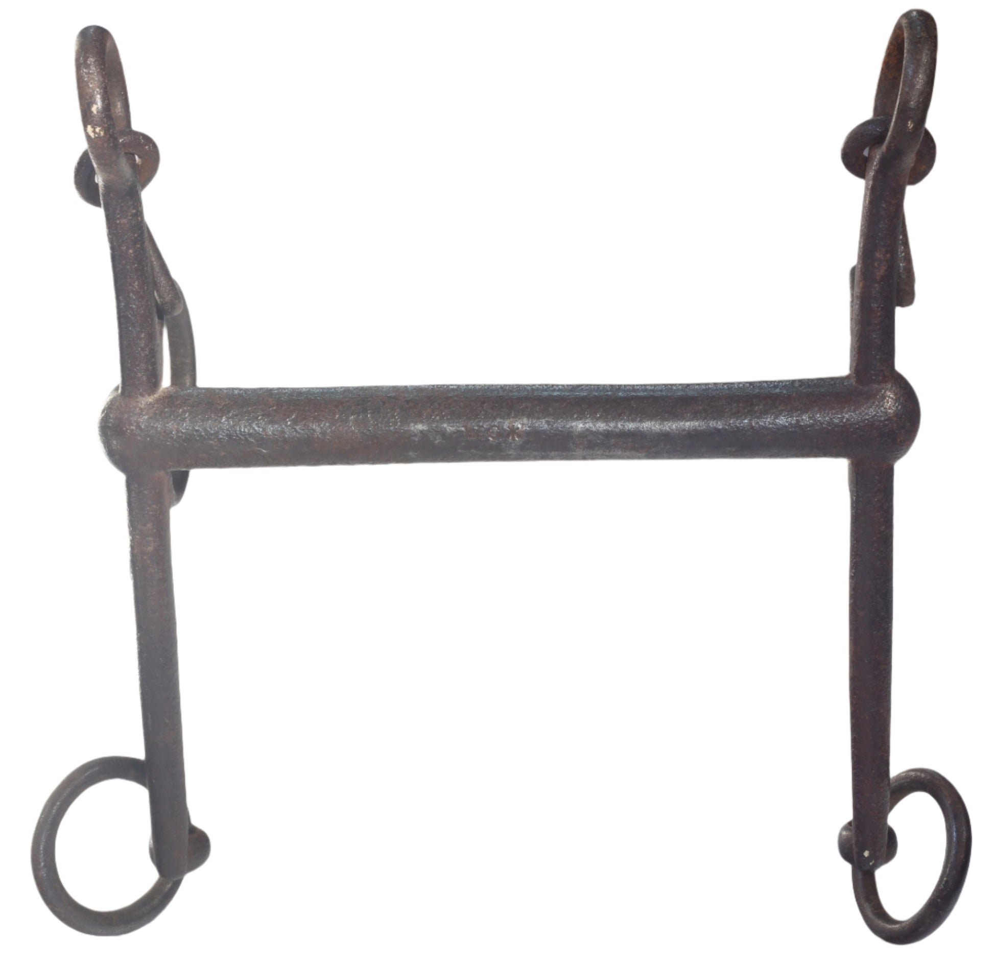 A 19th Century Steel Fixed Cheek Pelham Horse Bit