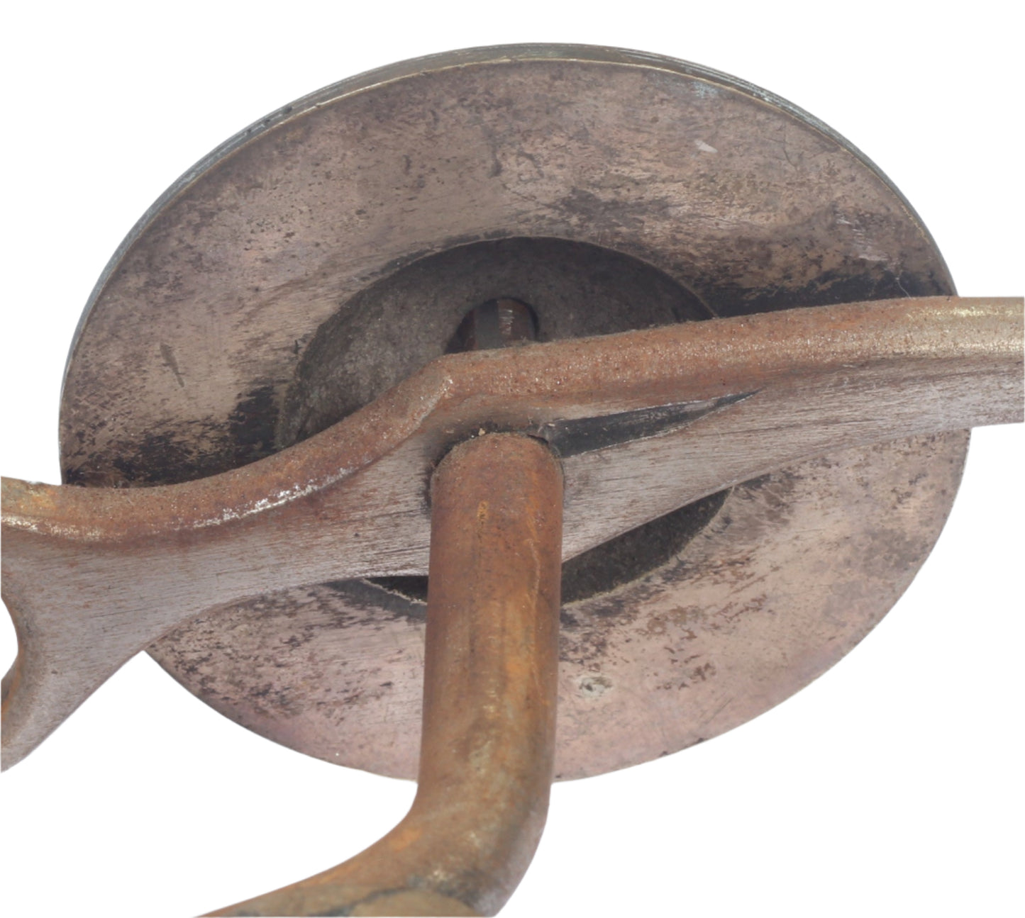 An Argentinian Horse Bit with Silver Cheek Decoration