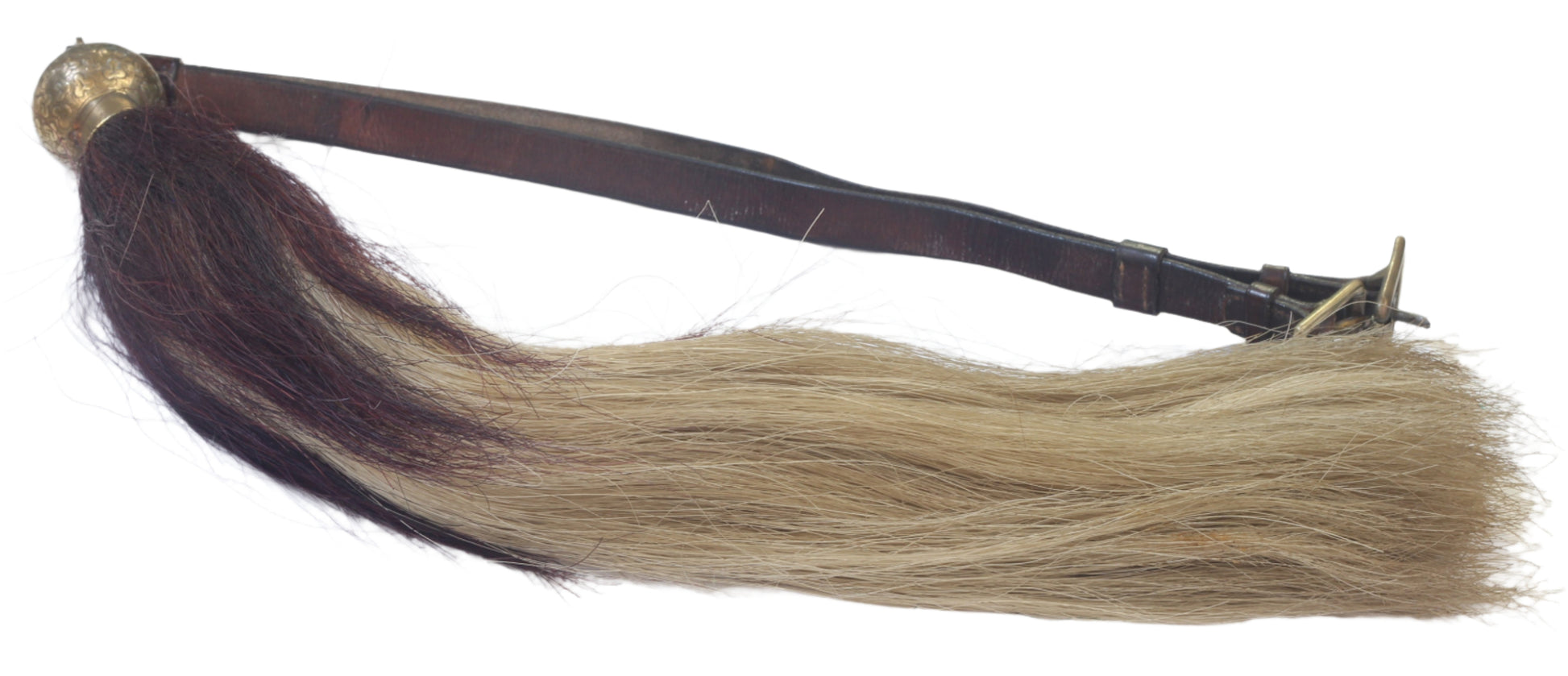 Horsehair Cavalry throat plume or beard with shamrocks