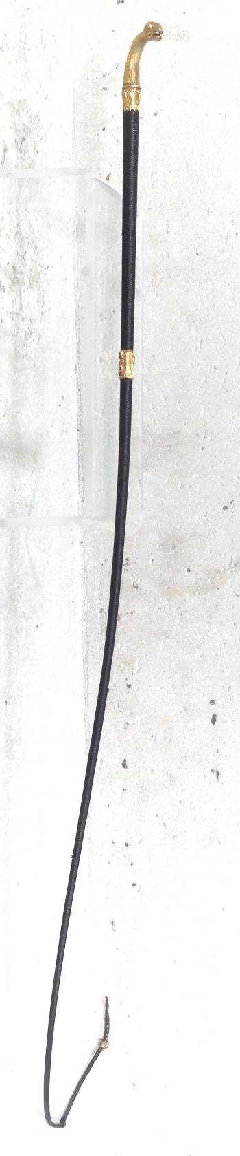 Antique Sidesaddle Whip with Gilt Dragon Handle