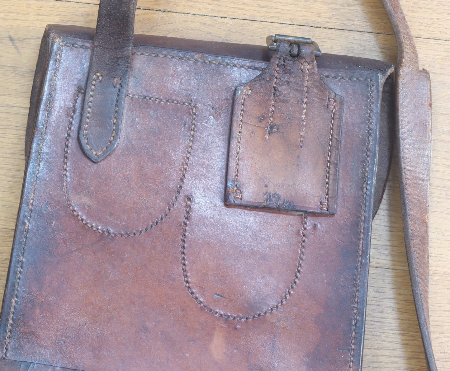 1916 WW1 British Army Leather Satchel or Case - cav074