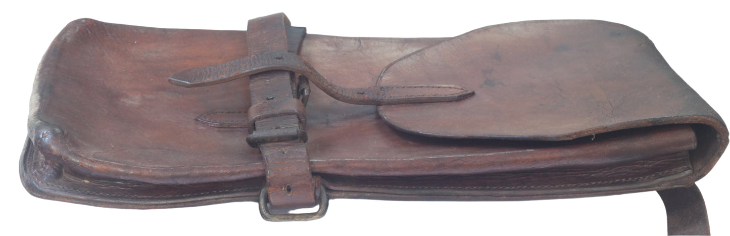 1916 WW1 British Army Leather Satchel or Case - cav074