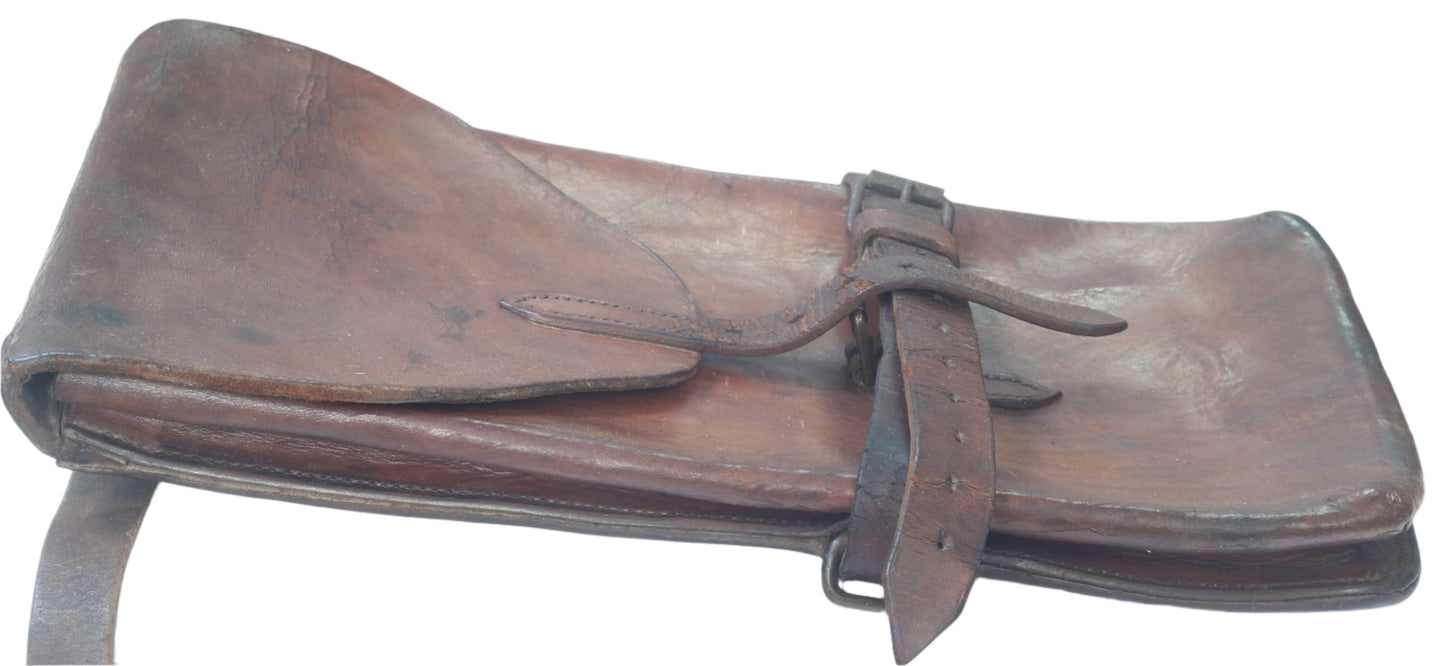 1916 WW1 British Army Leather Satchel or Case - cav074