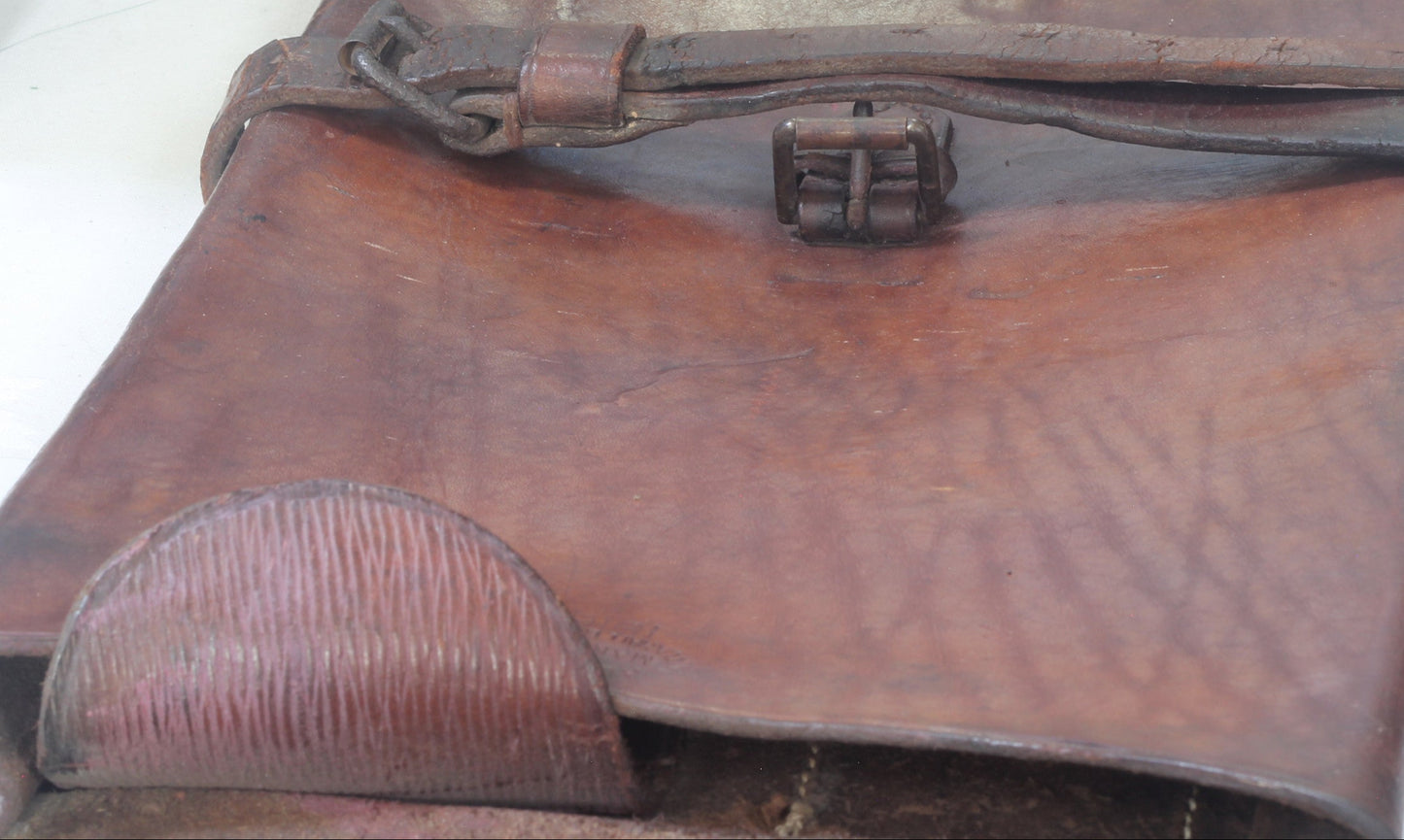 1916 WW1 British Army Leather Satchel or Case - cav074