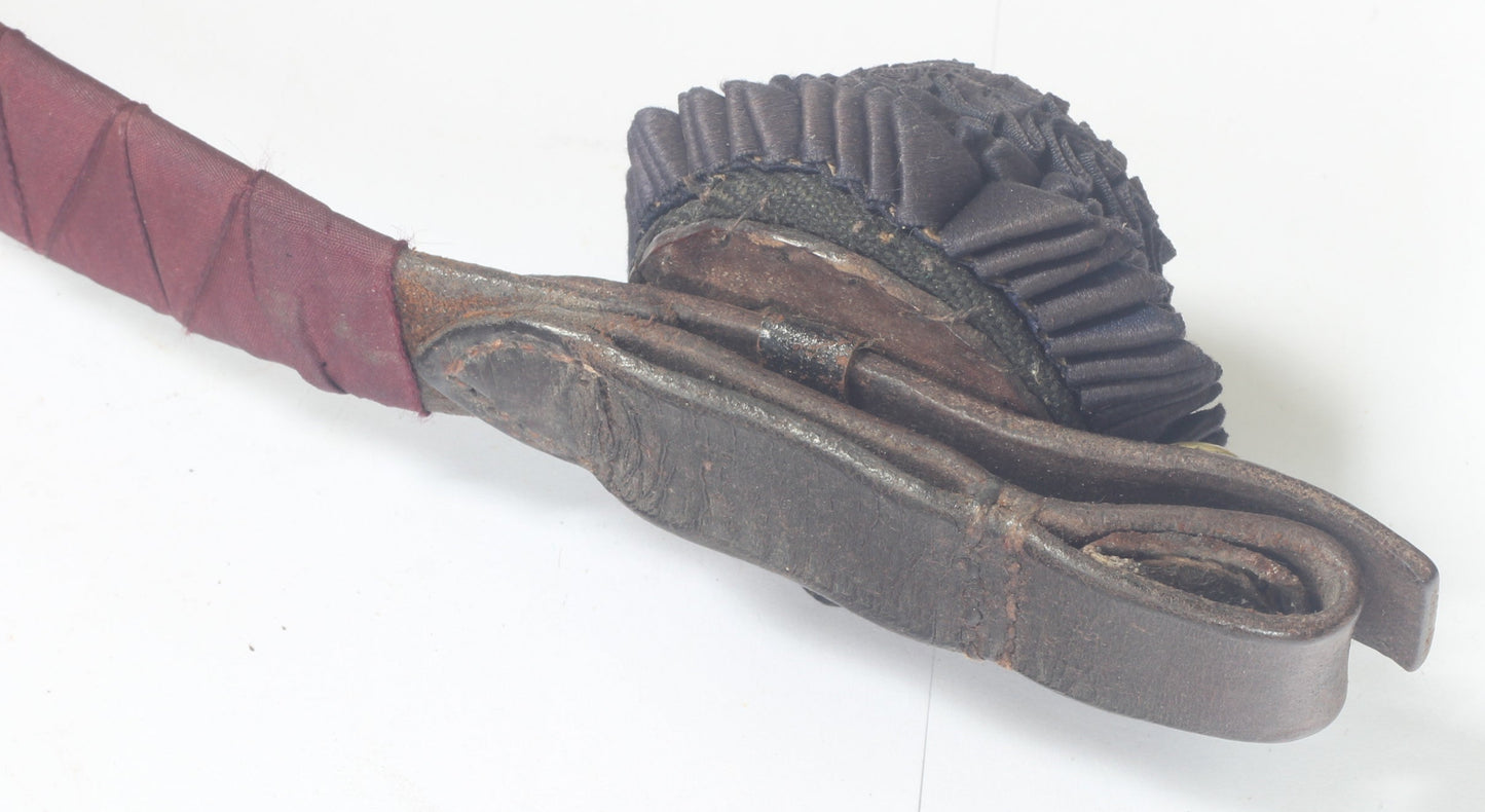 A Cavalry Officer's Browband with Silk Rosettes
