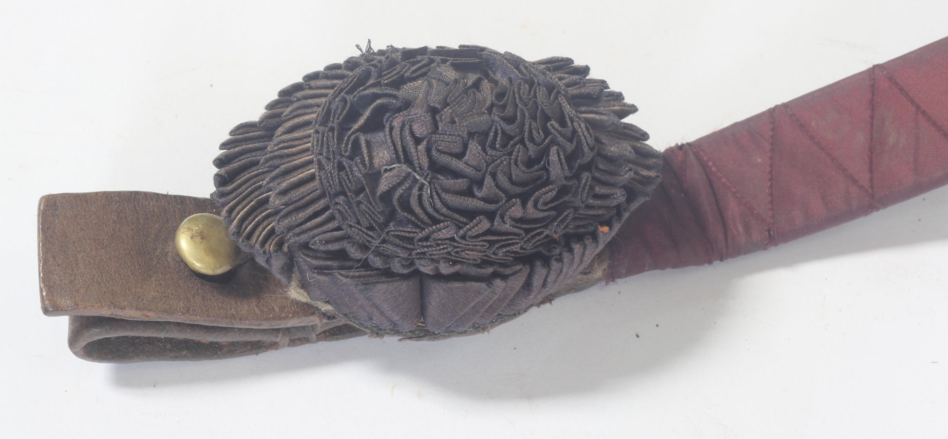 A Cavalry Officer's Browband with Silk Rosettes