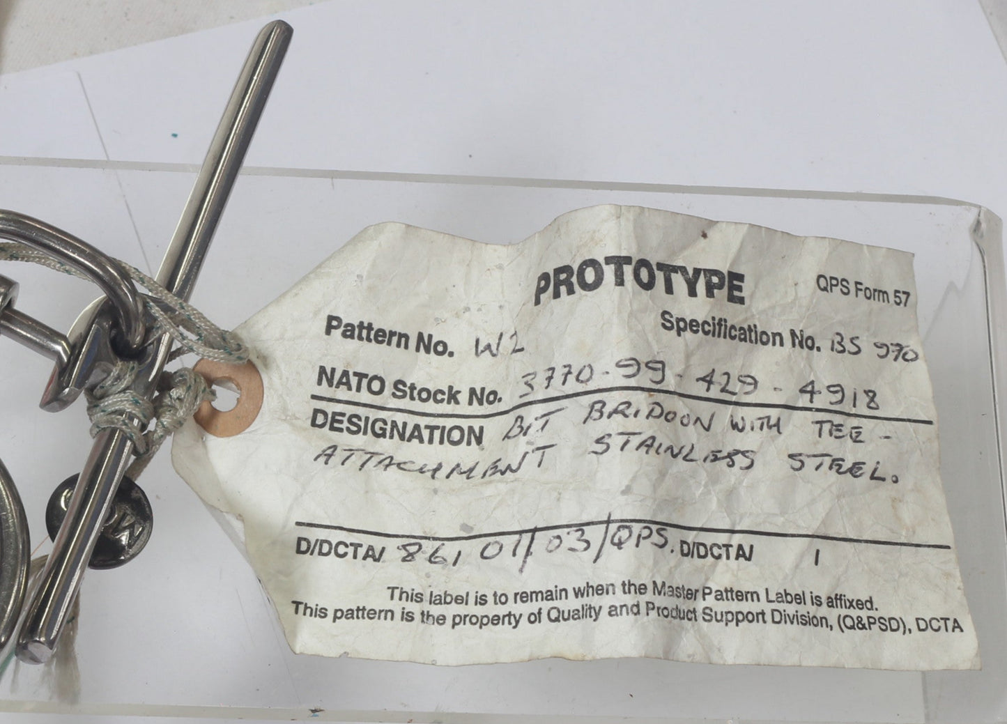 A British Army Watering Bit with Sealed Standard Pattern