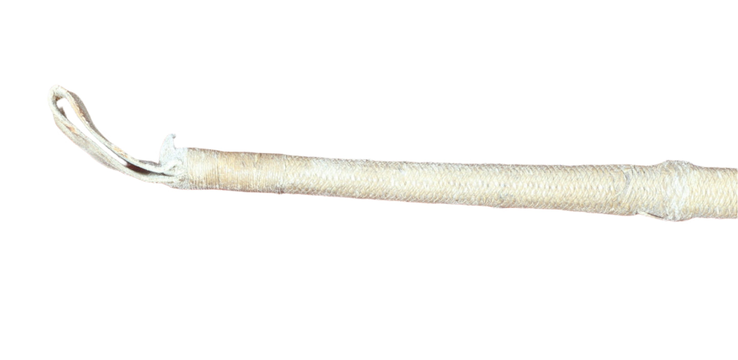 Antique Whip or Crop with Horn Cap Carved as a Fish in a Hand