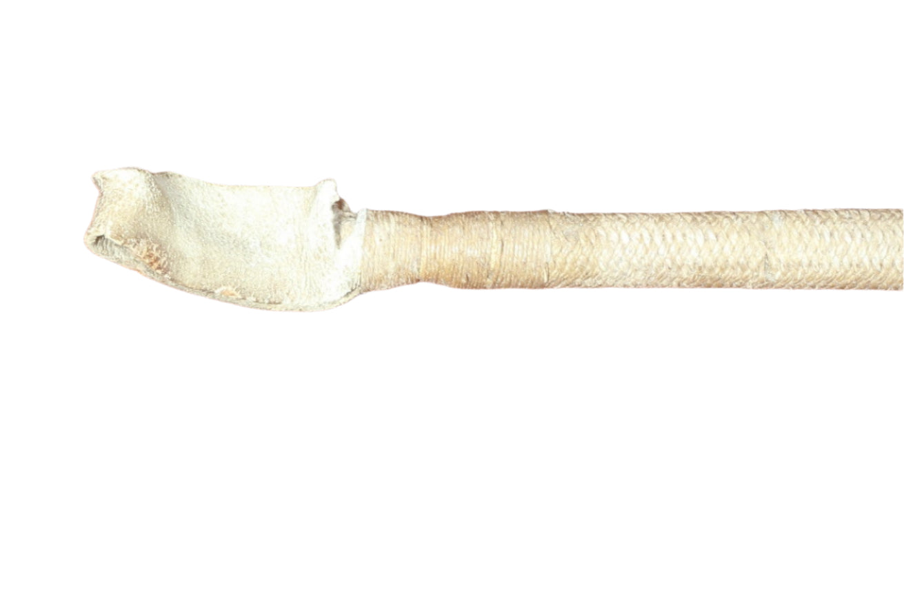 Antique Whip or Crop with Horn Cap Carved as a Fish in a Hand