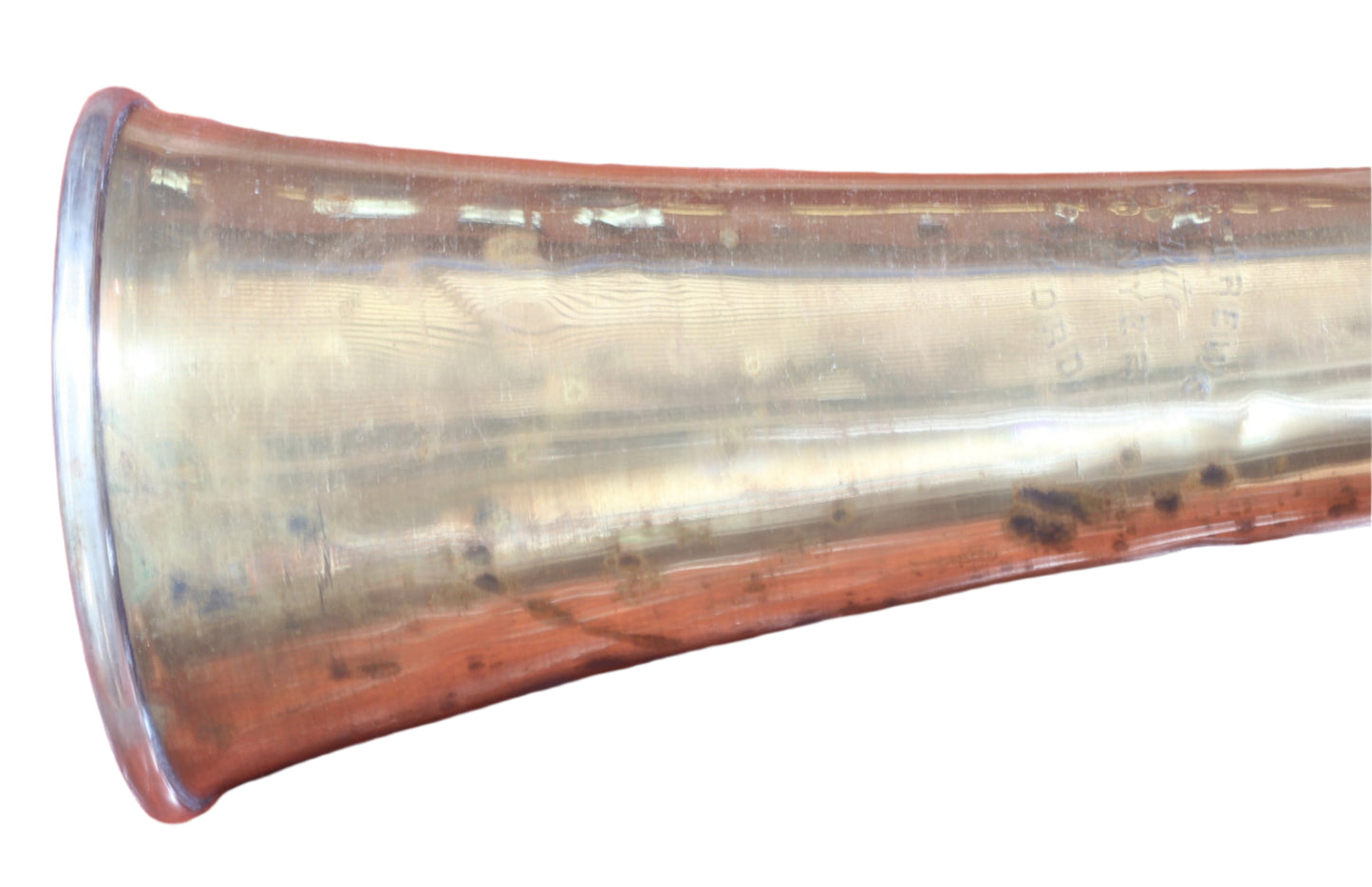 Antique 45" Brass Coach Horn Andrews of Oxford