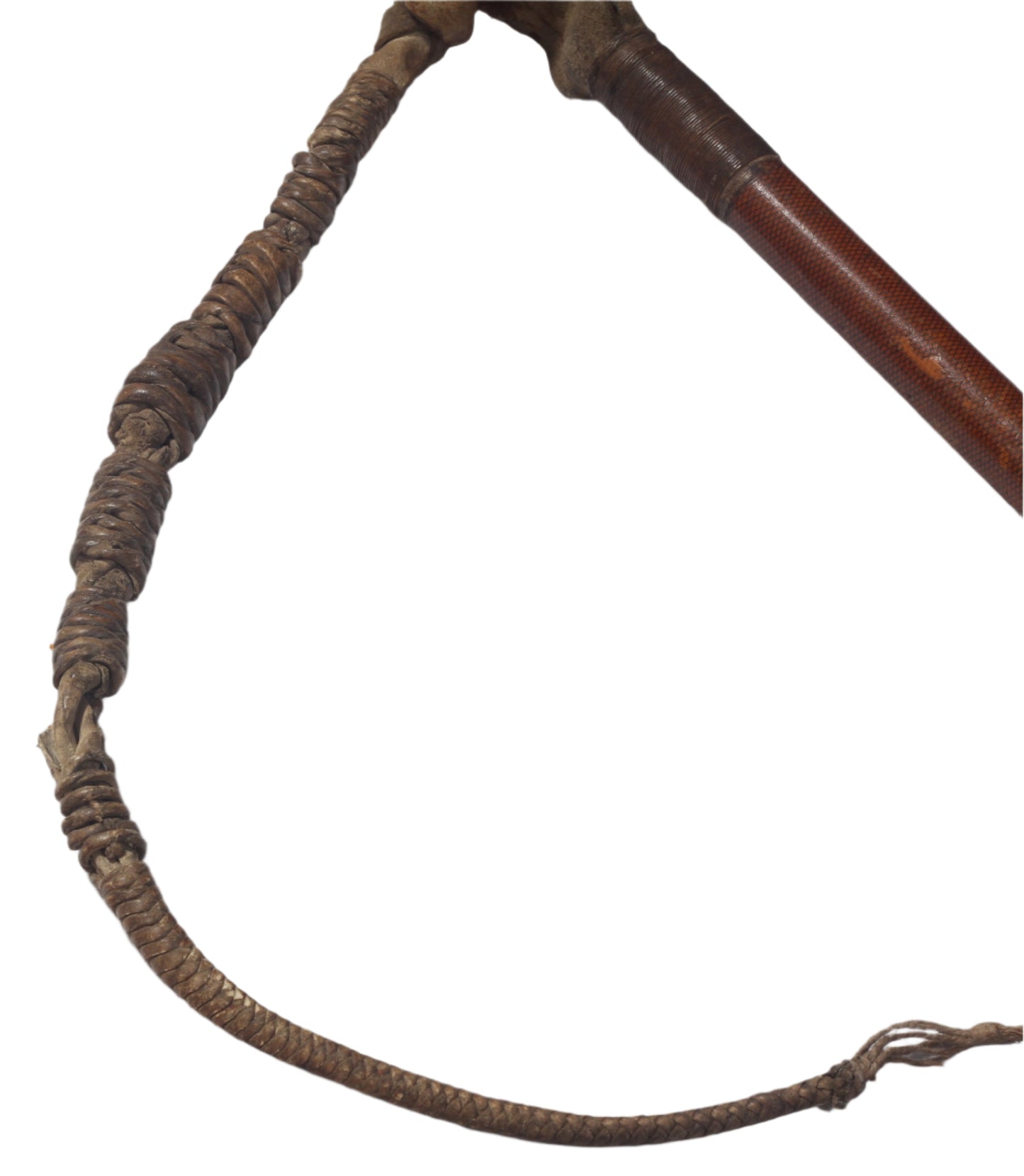 Antique Beagling Whip with Hound Handle