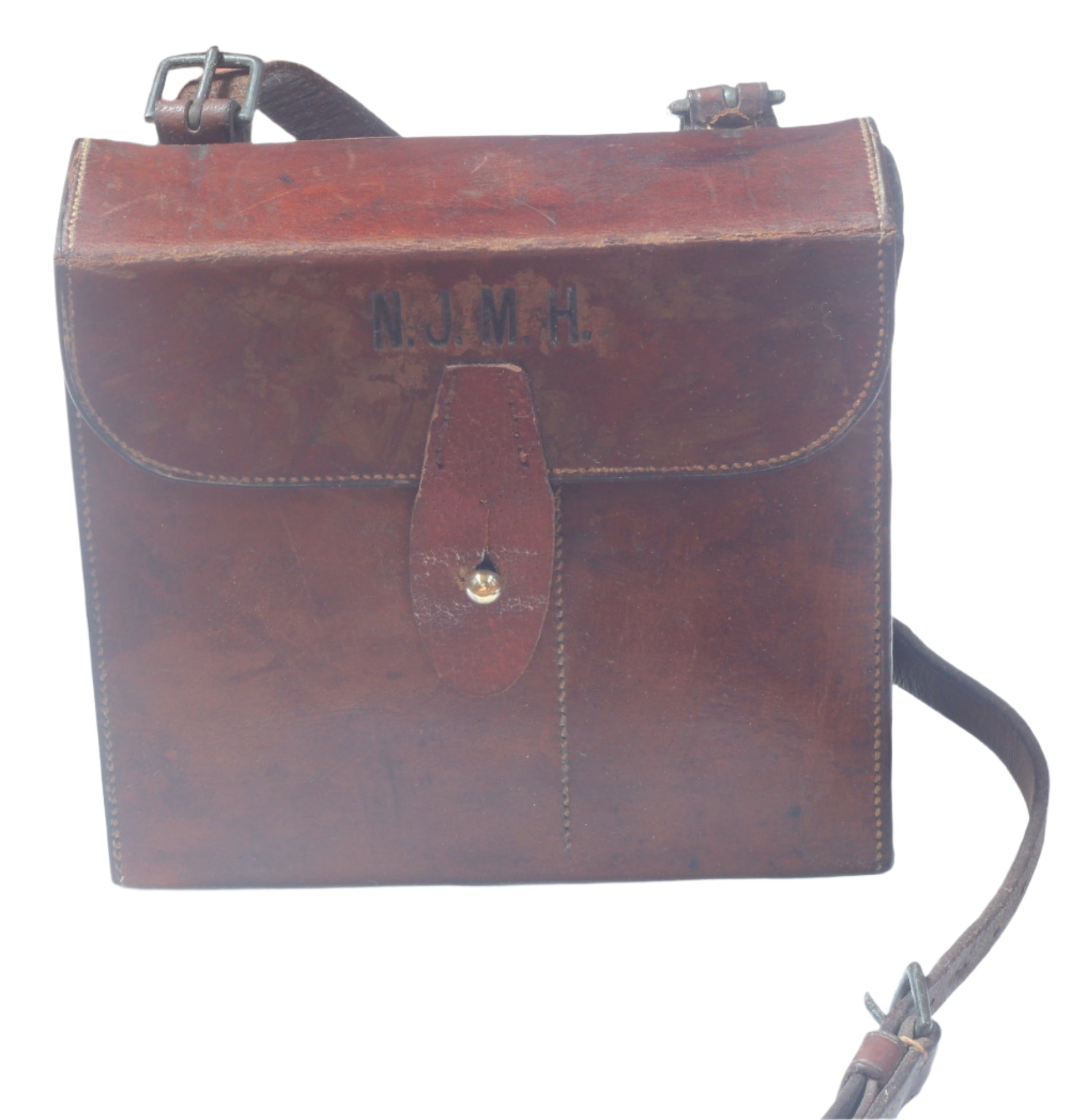 Vintage Hunting or Saddle Canteen with Flask and Sandwich Tin