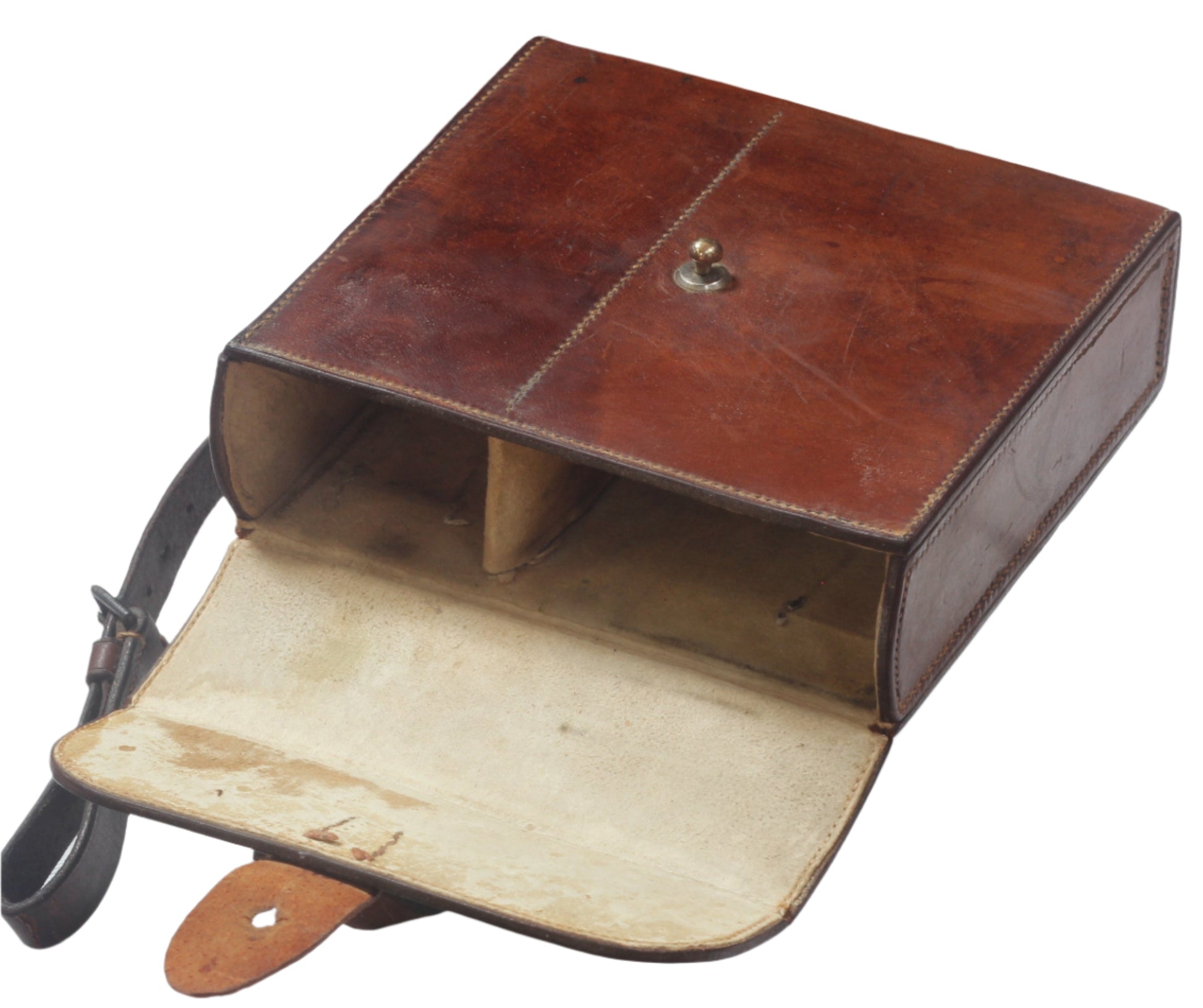 Vintage Hunting or Saddle Canteen with Flask and Sandwich Tin