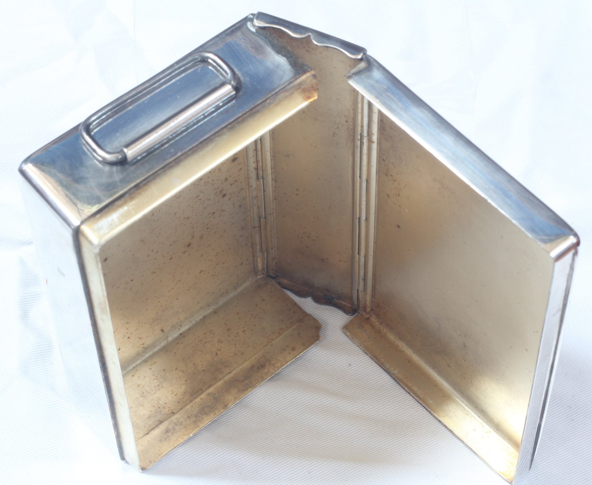 Vintage Hunting or Saddle Canteen with Flask and Sandwich Tin