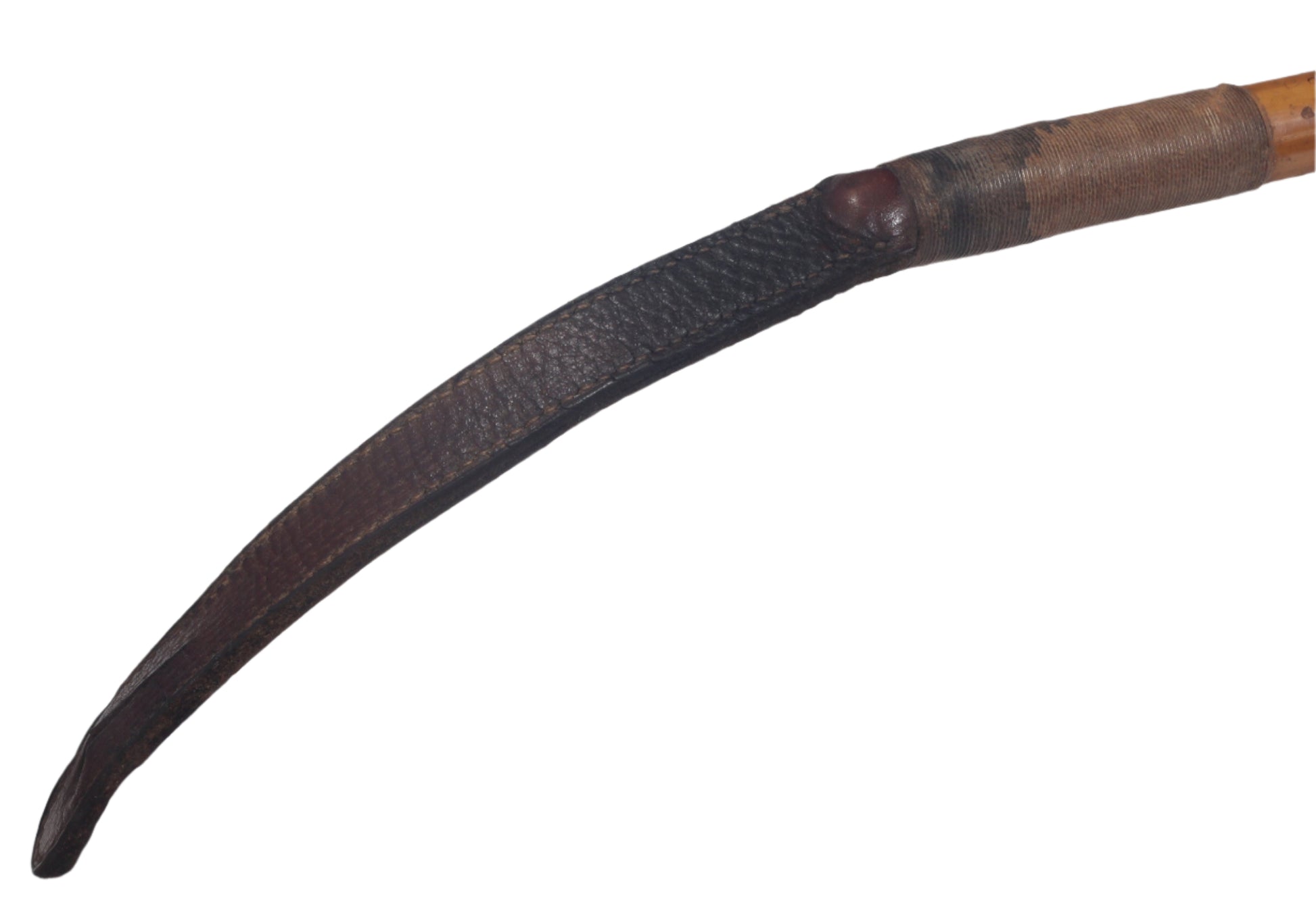 Antique 1894 Malacca Hunting Whip with Foliate Silver Collar