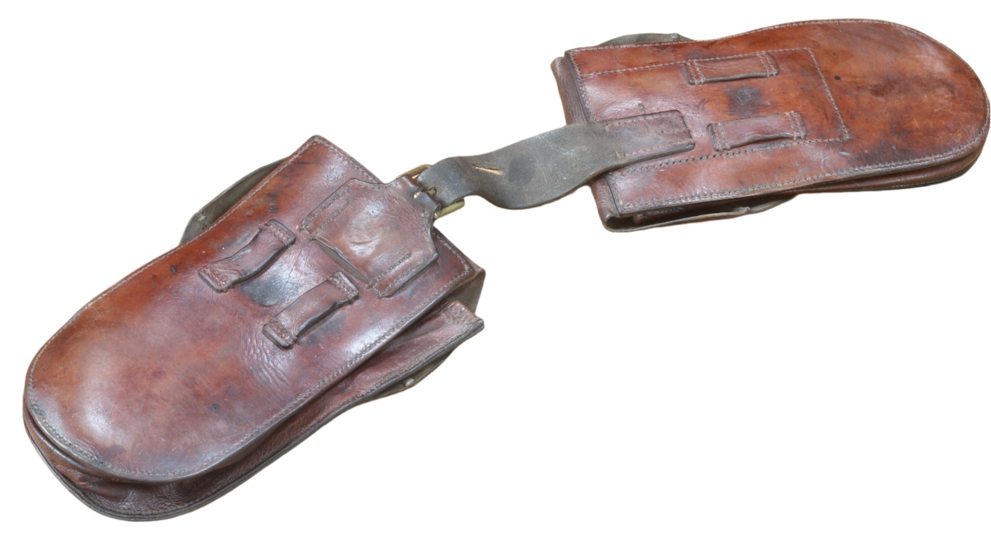 WW1 Leather Cavalry Saddle Wallets