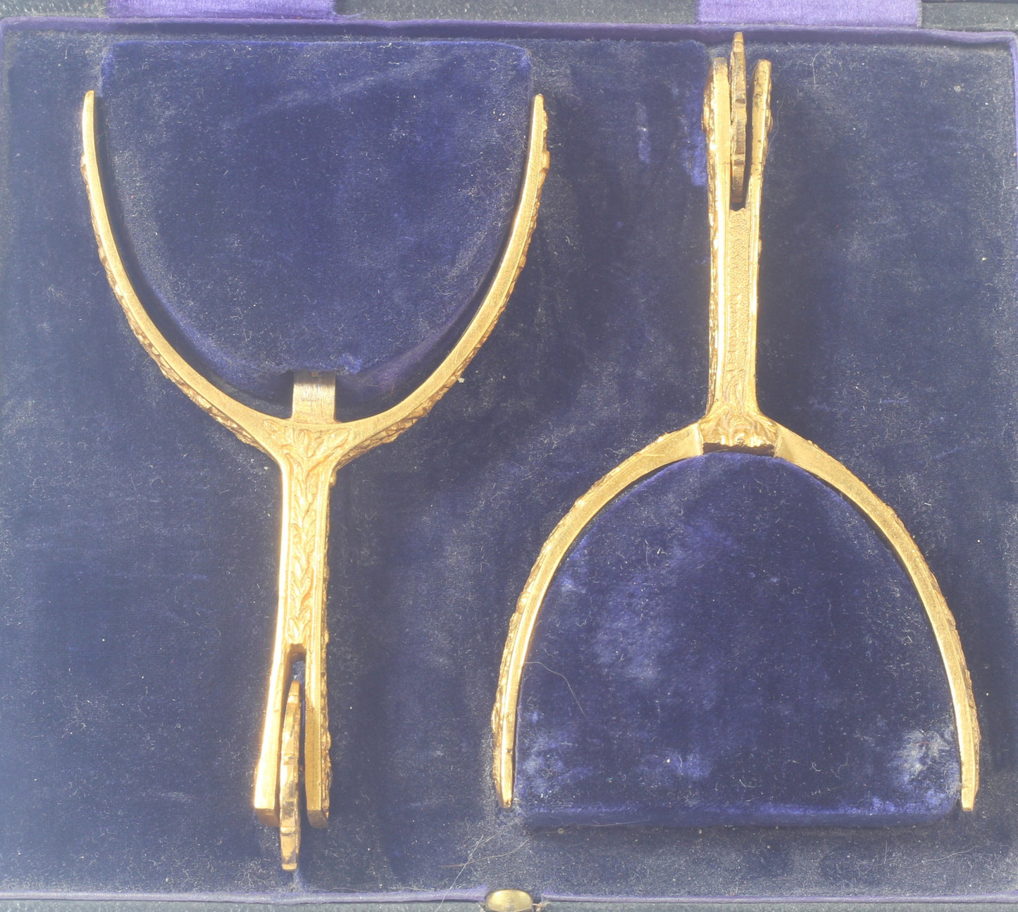 Pair of Cased Officer's Dress Spurs by Maxwell