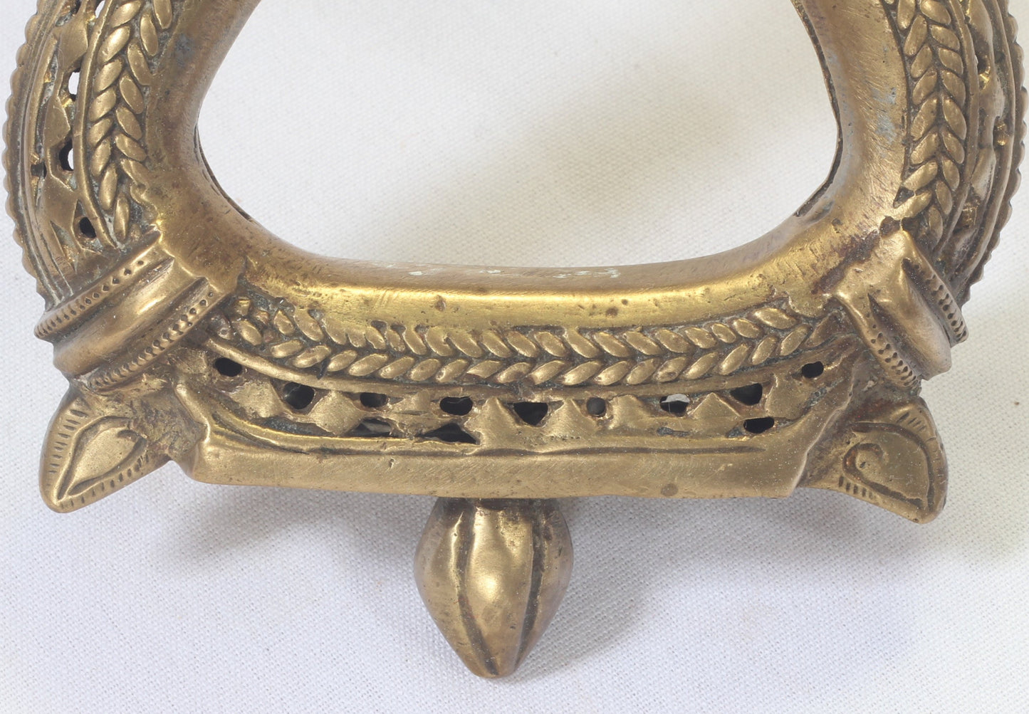 Antique Indian Brass Peacock Stirrup
