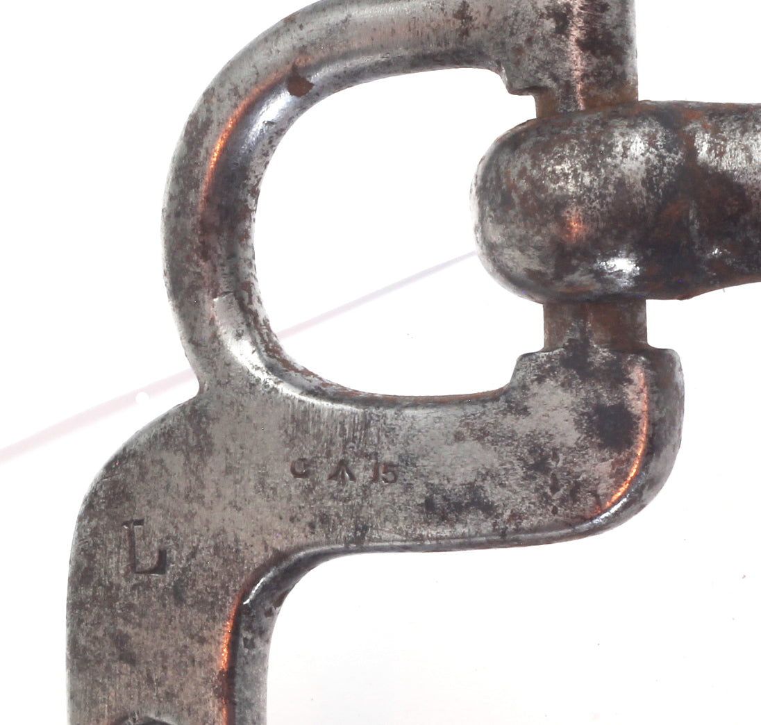 A 1915 Steel Military Elbow or Portsmouth Bit