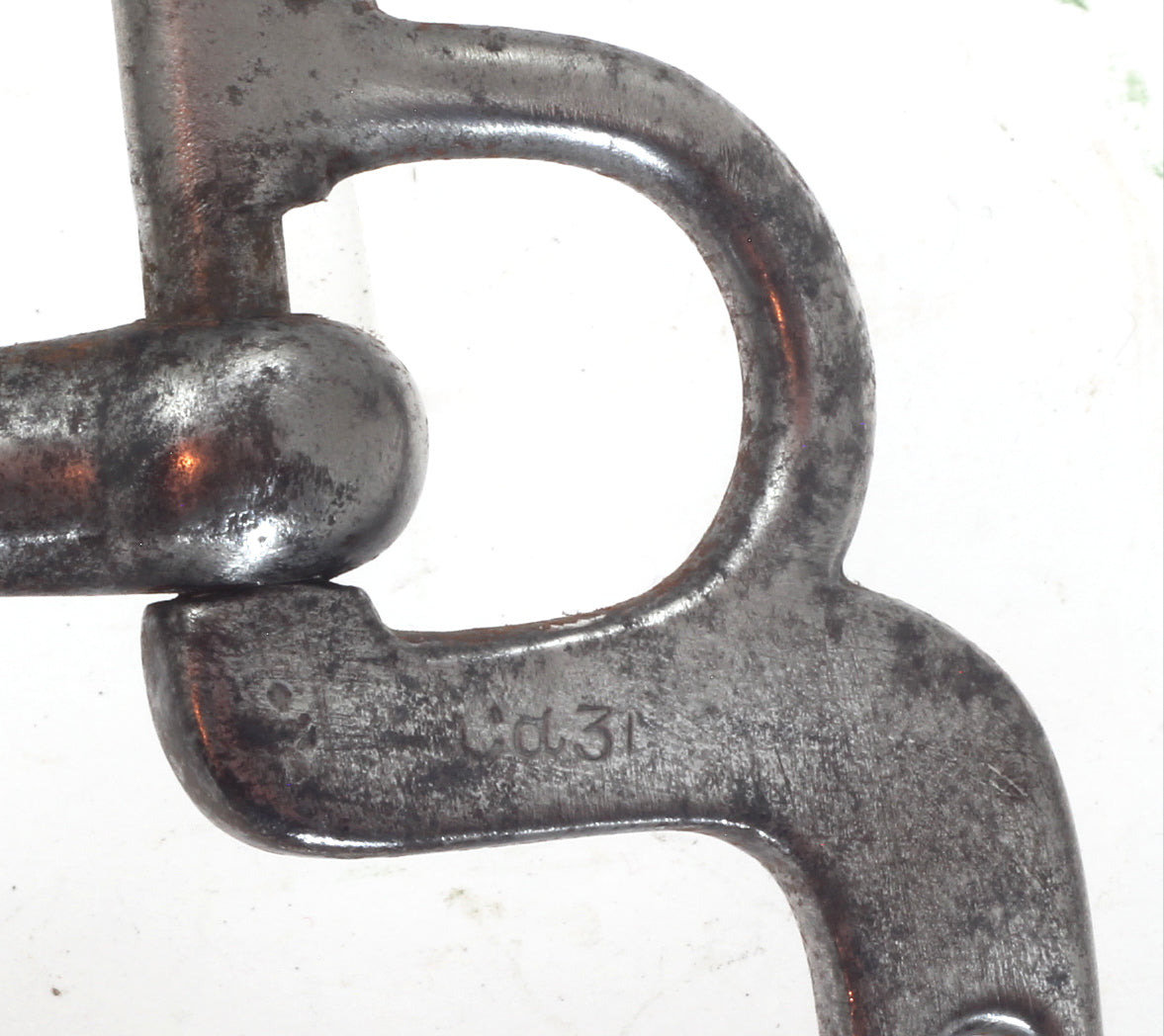 A 1915 Steel Military Elbow or Portsmouth Bit