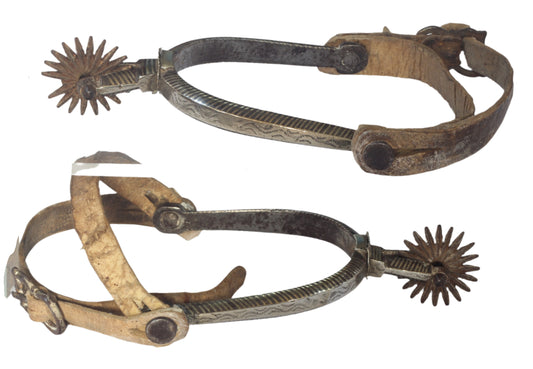 Decorated Chilean Huaso spurs for sale