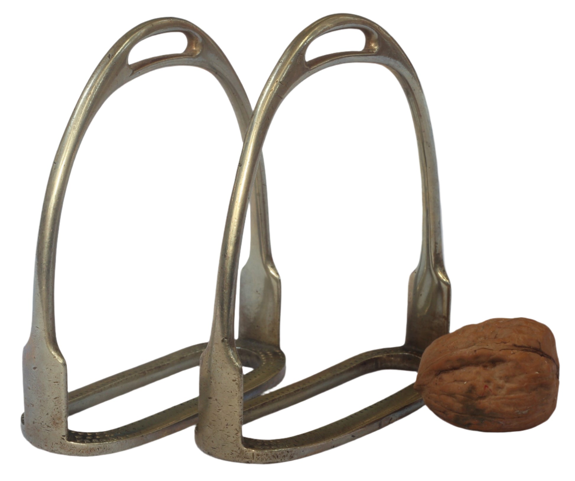 A Pair of Small Nickel Stirrups