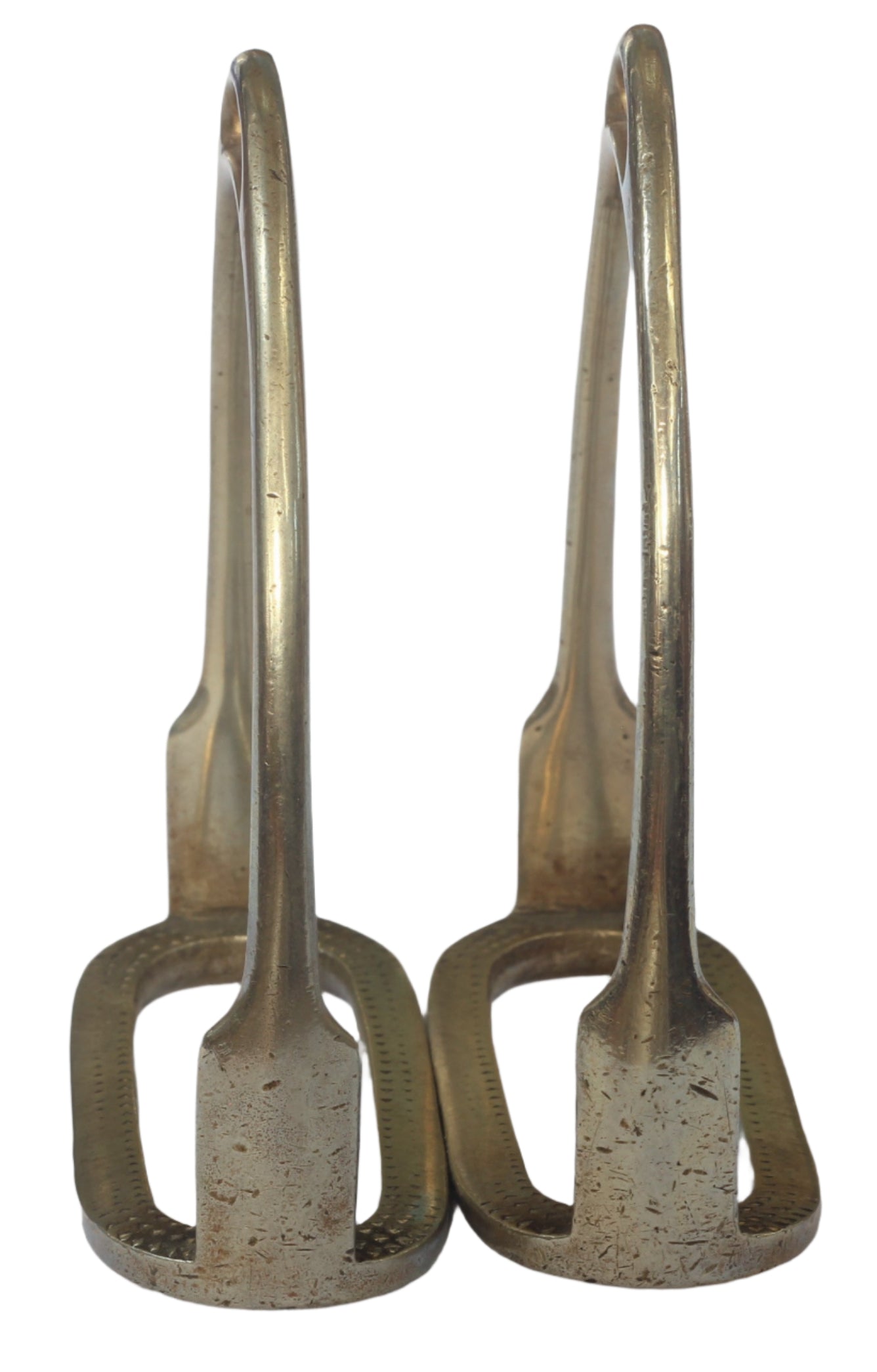 A Pair of Small Nickel Stirrups