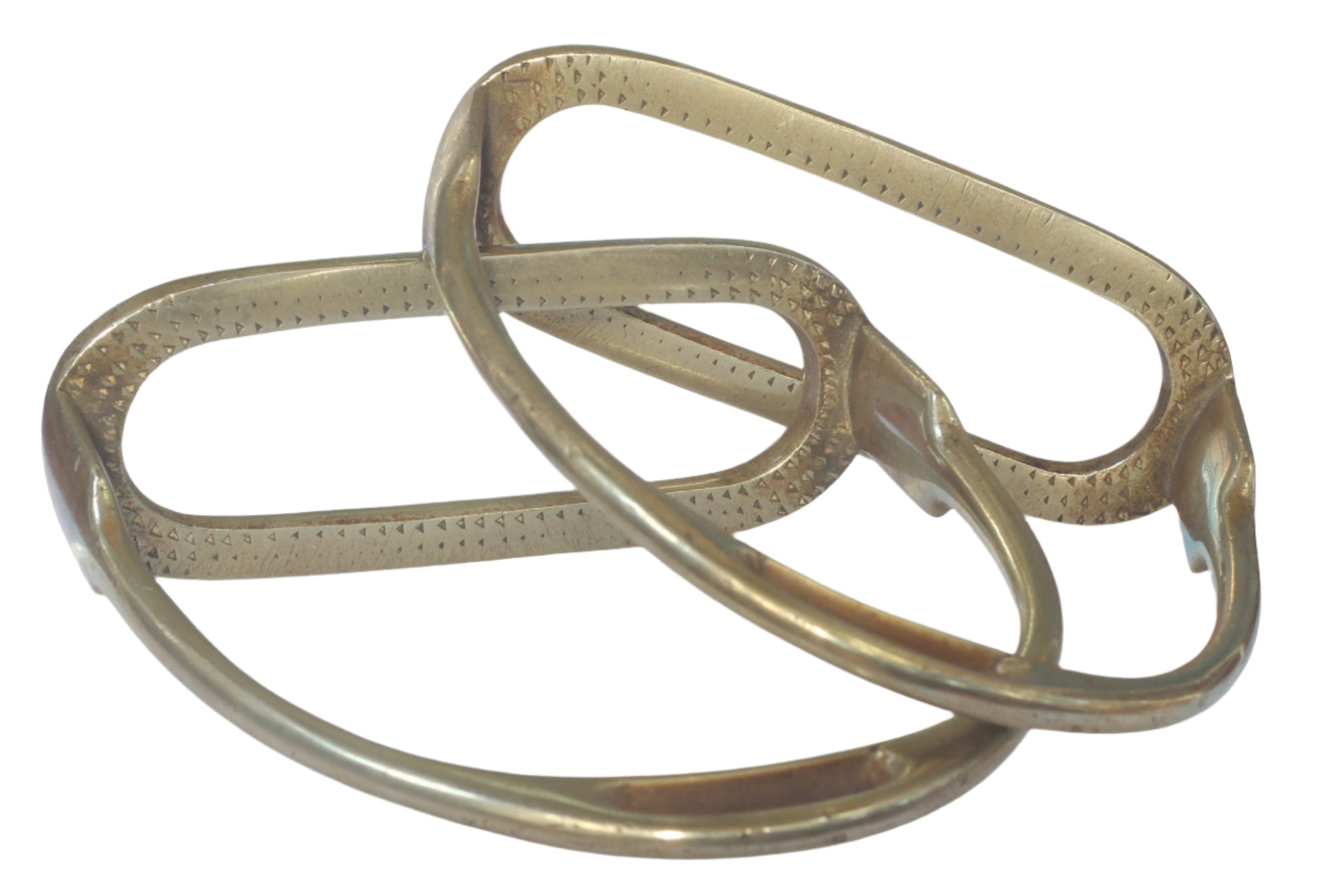 A Pair of Small Nickel Stirrups