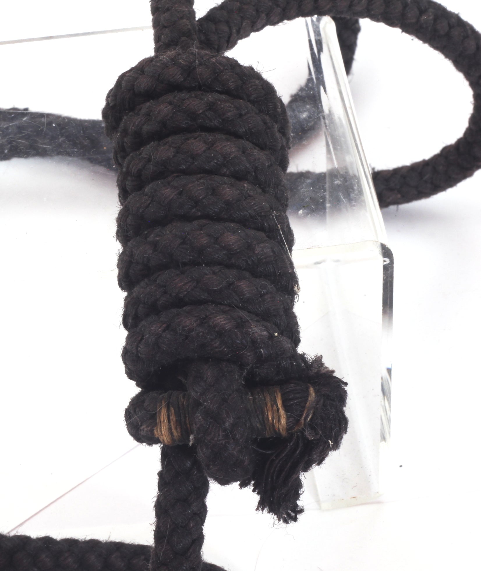 A Black Neck Rope for a Military Horse