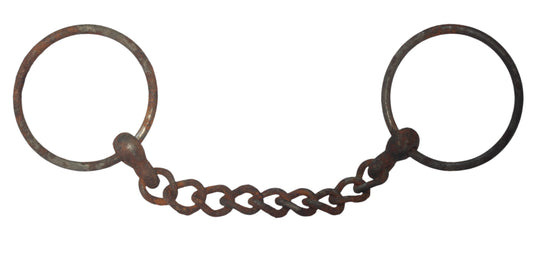 An Antique Snaffle Bit with Chain Mouthpiece