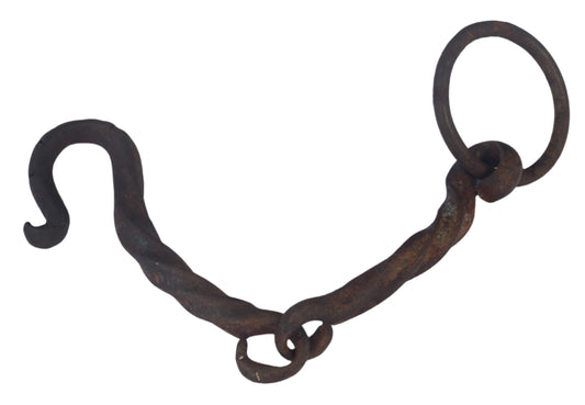An Antique Hand Forged Twisted Iron Watering Dray Bit