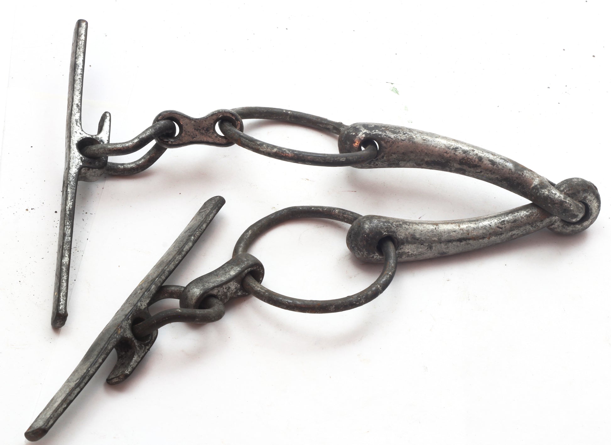 A 1945 Steel T Bar Bradoon or Watering Snaffle