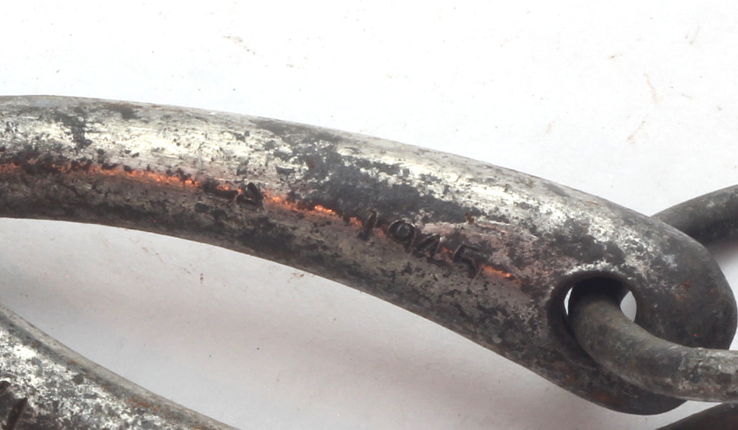 A 1945 Steel T Bar Bradoon or Watering Snaffle