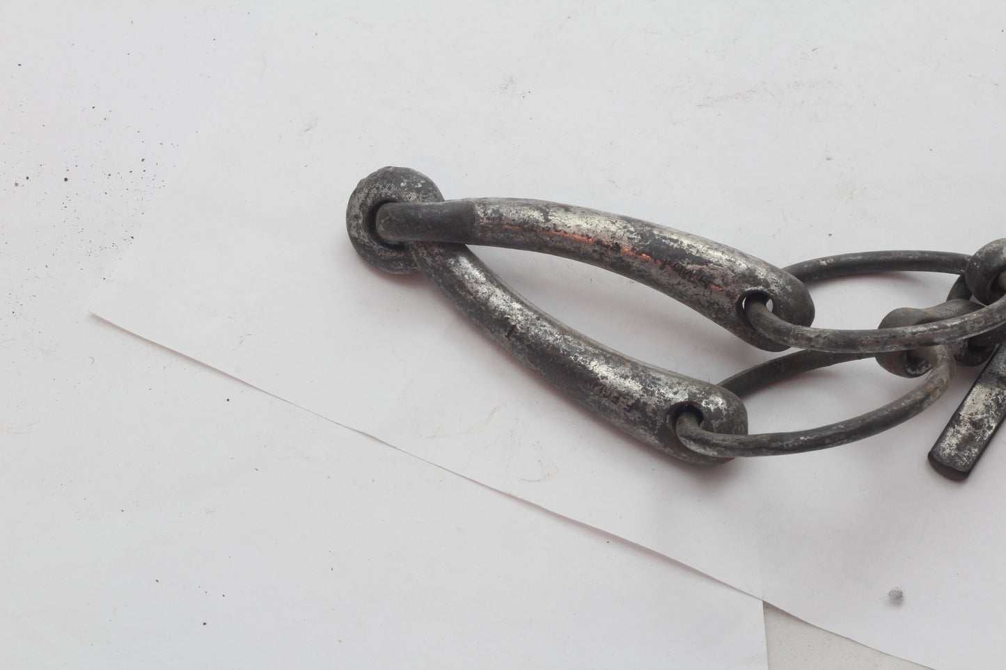 A 1945 Steel T Bar Bradoon or Watering Snaffle