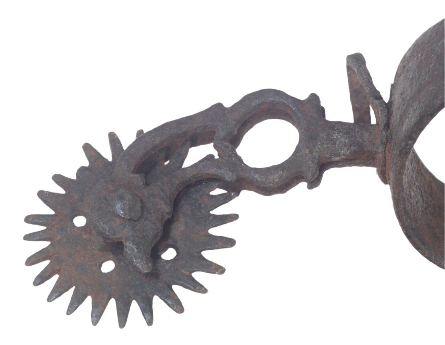 Antique iron spur