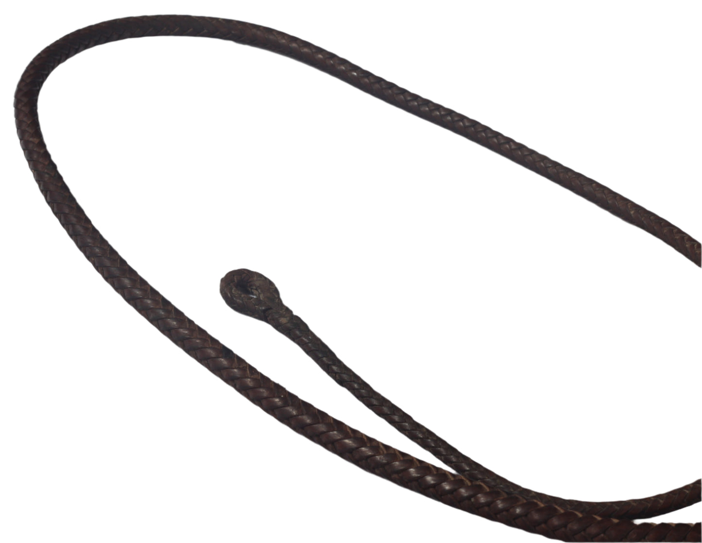 Vintage Ladies' or Youth's Leather Hunting Whip with Thong