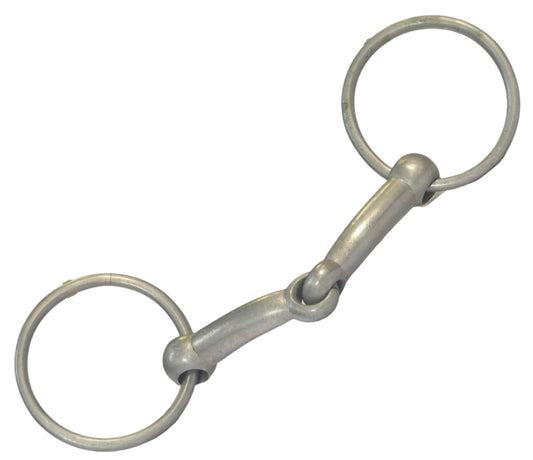 Large Vintage Nickoline Jointed Snaffle Bit